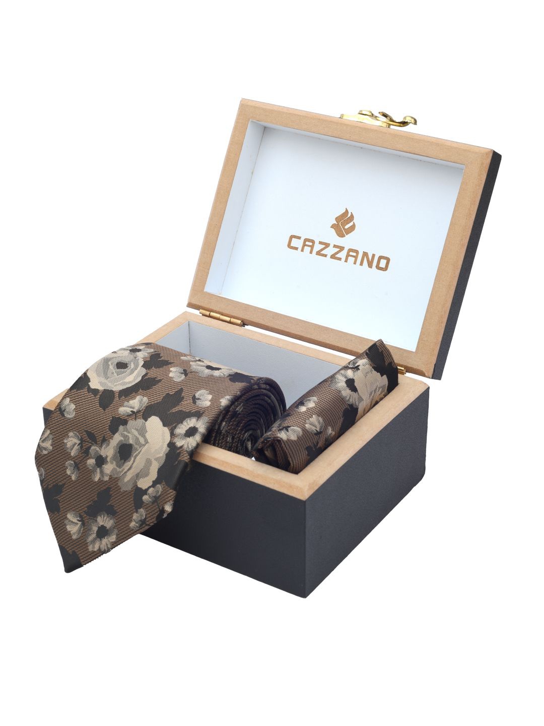 

Cazzano Men Accessory Gift Set of, Brown