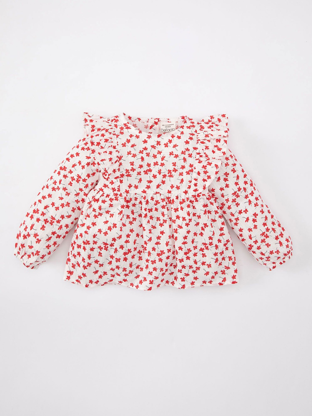 

DeFacto Girls Floral Printed Dresses, White