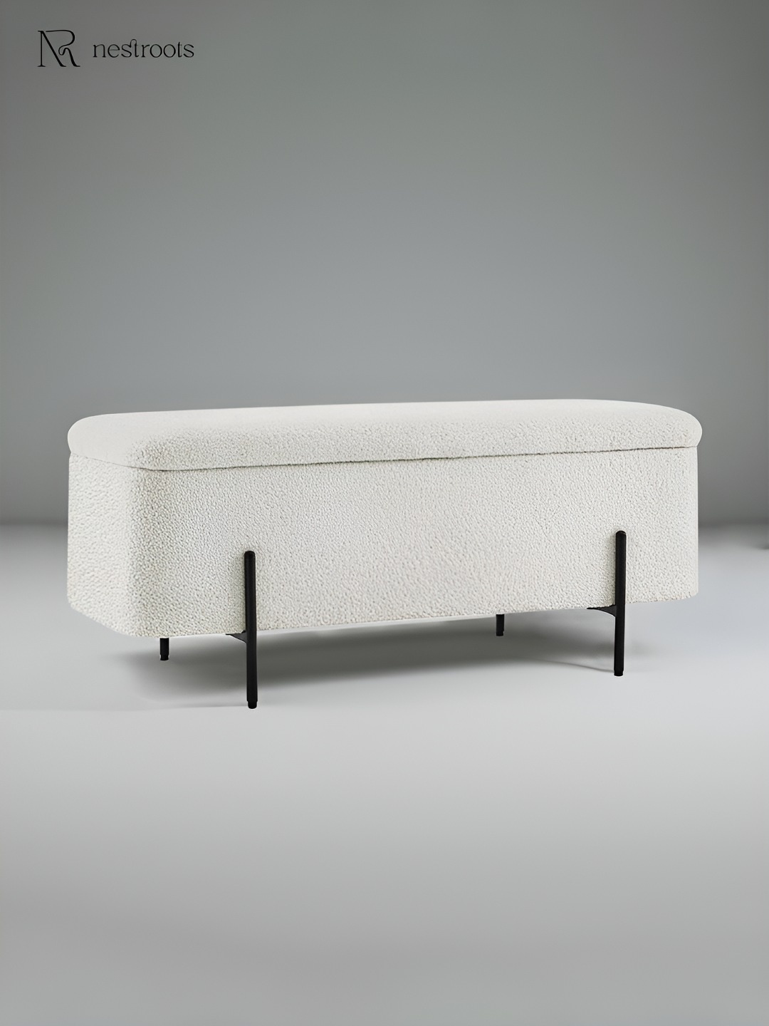 

nestroots Beige Bliss Bench Lounge Chair