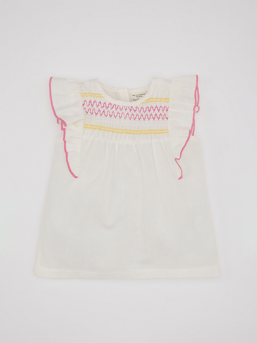 

DeFacto Girls Cotton A-Line Dresses, White