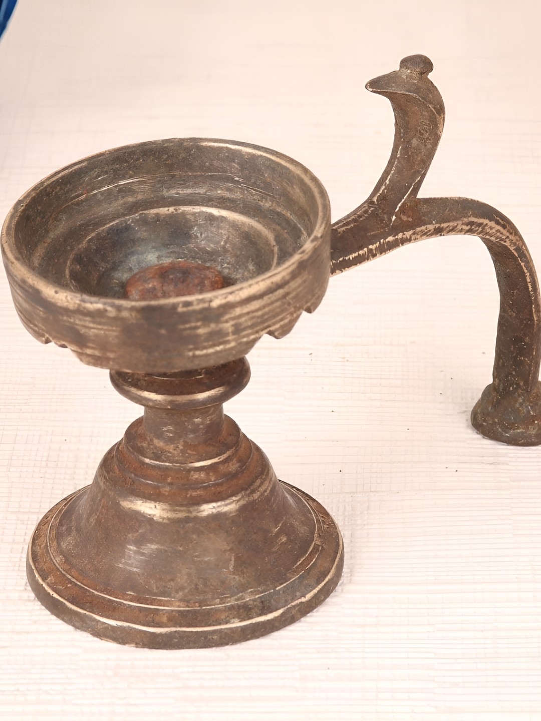 

Indianshelf Bronze and Black Textured Brass Diwali Pooja Deep Diya