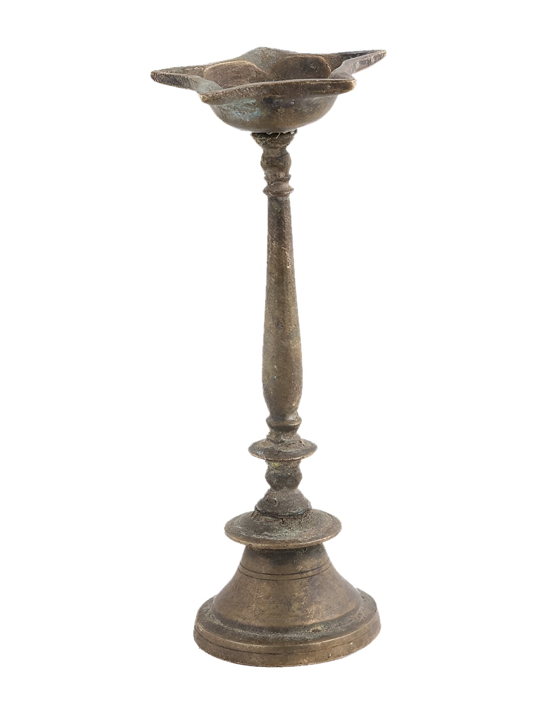 

Indianshelf Bronze Toned Textured Brass Pooja Diya