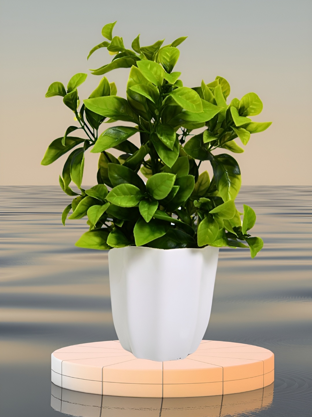

fancy mart Green 1 Pieces Artificial Plant With Pot