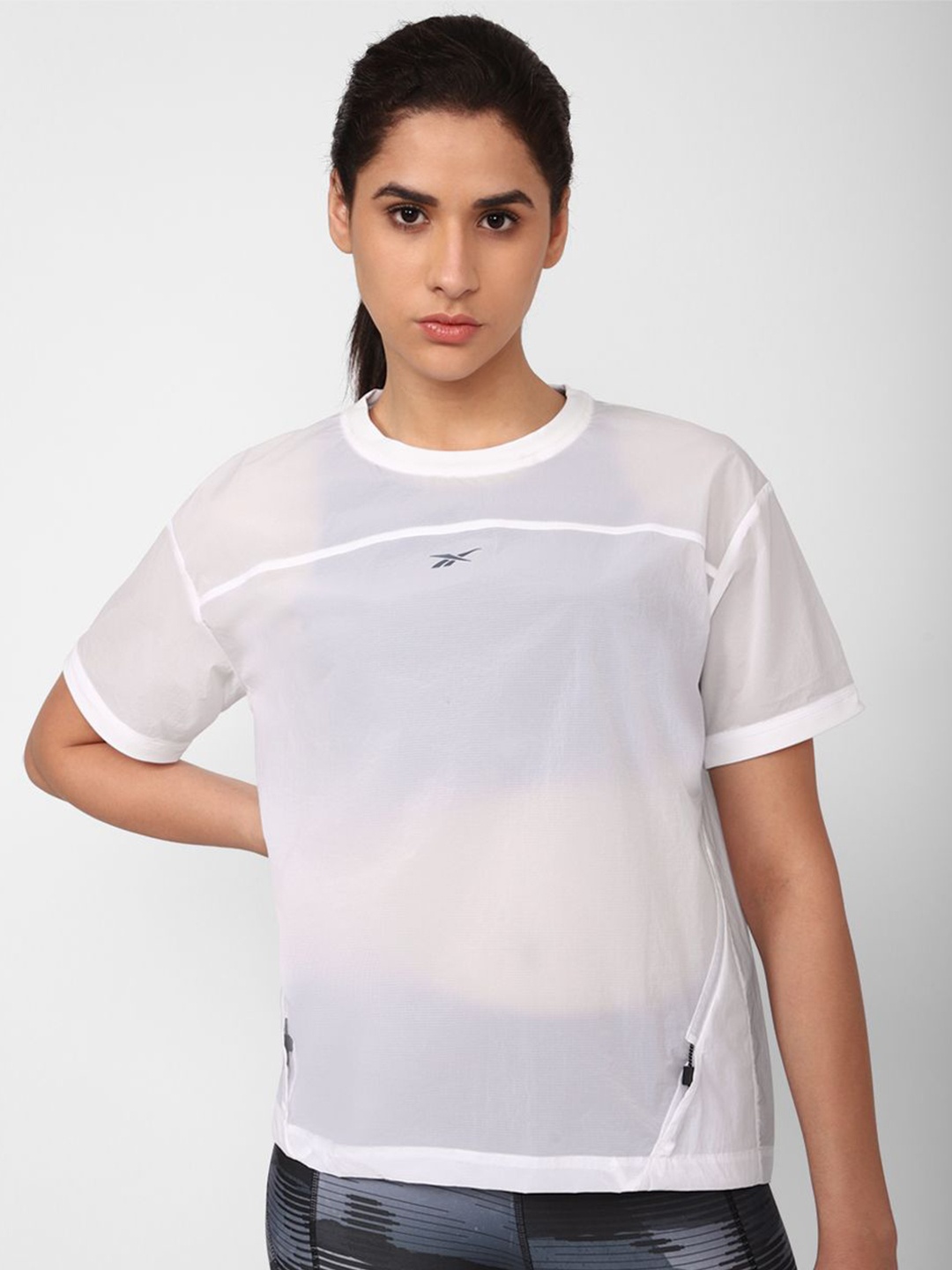 

Reebok Women OSR NR Woven Tee, White