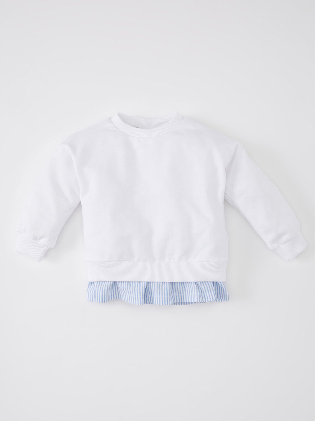 

DeFacto Girls Long Sleeve Sweatshirt, White