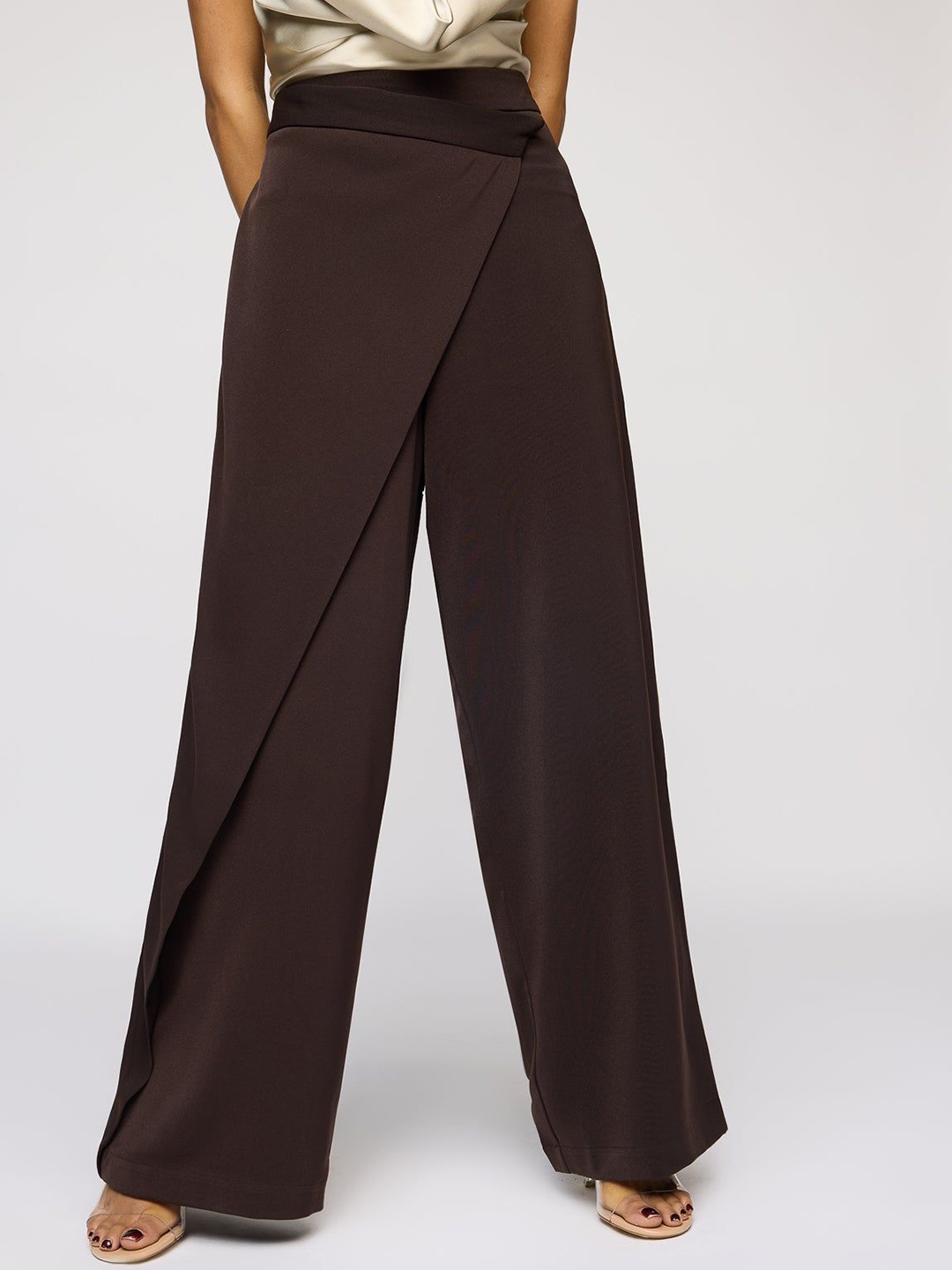 

FREAKINS Oak Bark Brown Pareo Korean Pants