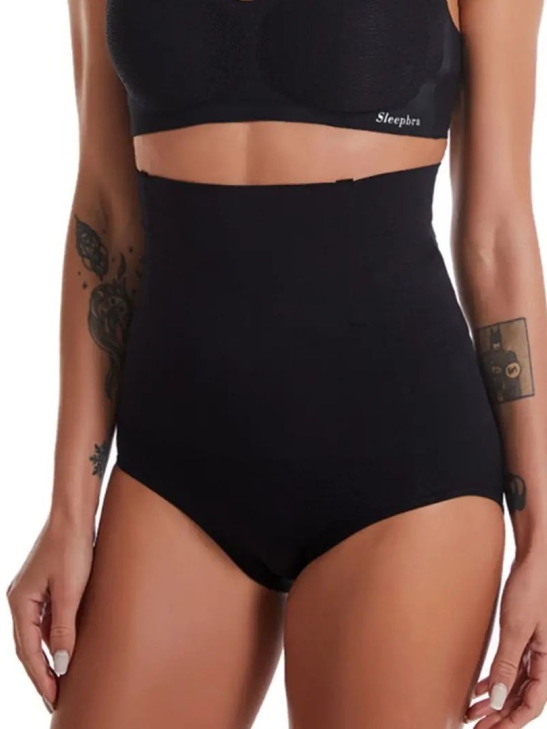 

Poftik Women High-Waist Tummy Shapewear, Black