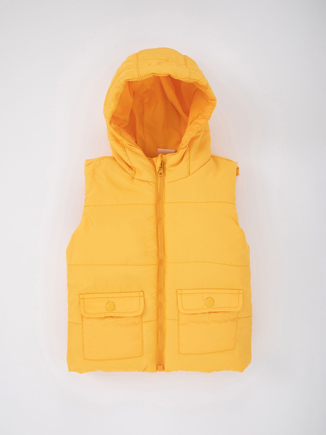 

DeFacto Boys Quilted Jacket, Yellow