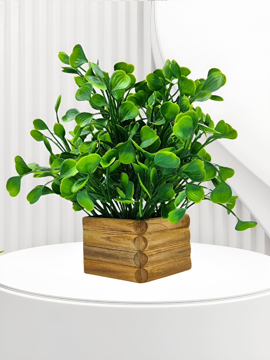 

fancy mart Green 1 Pieces Artificial Plant With Pot