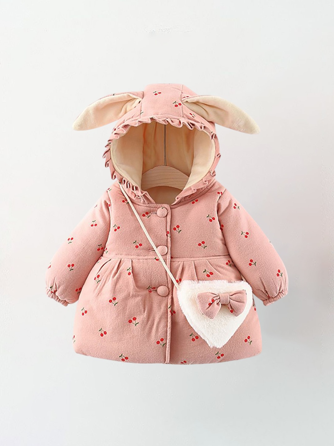 

StyleCast x Revolte Infant Girls Printed Overcoat, Pink