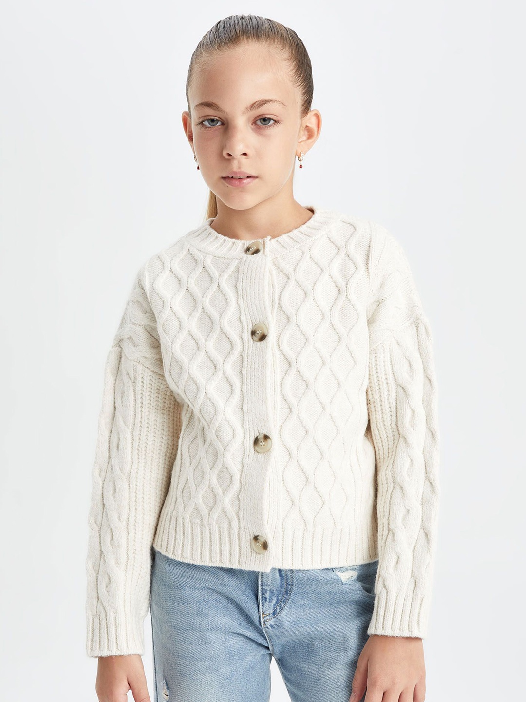 

DeFacto Girls Cardigan, White