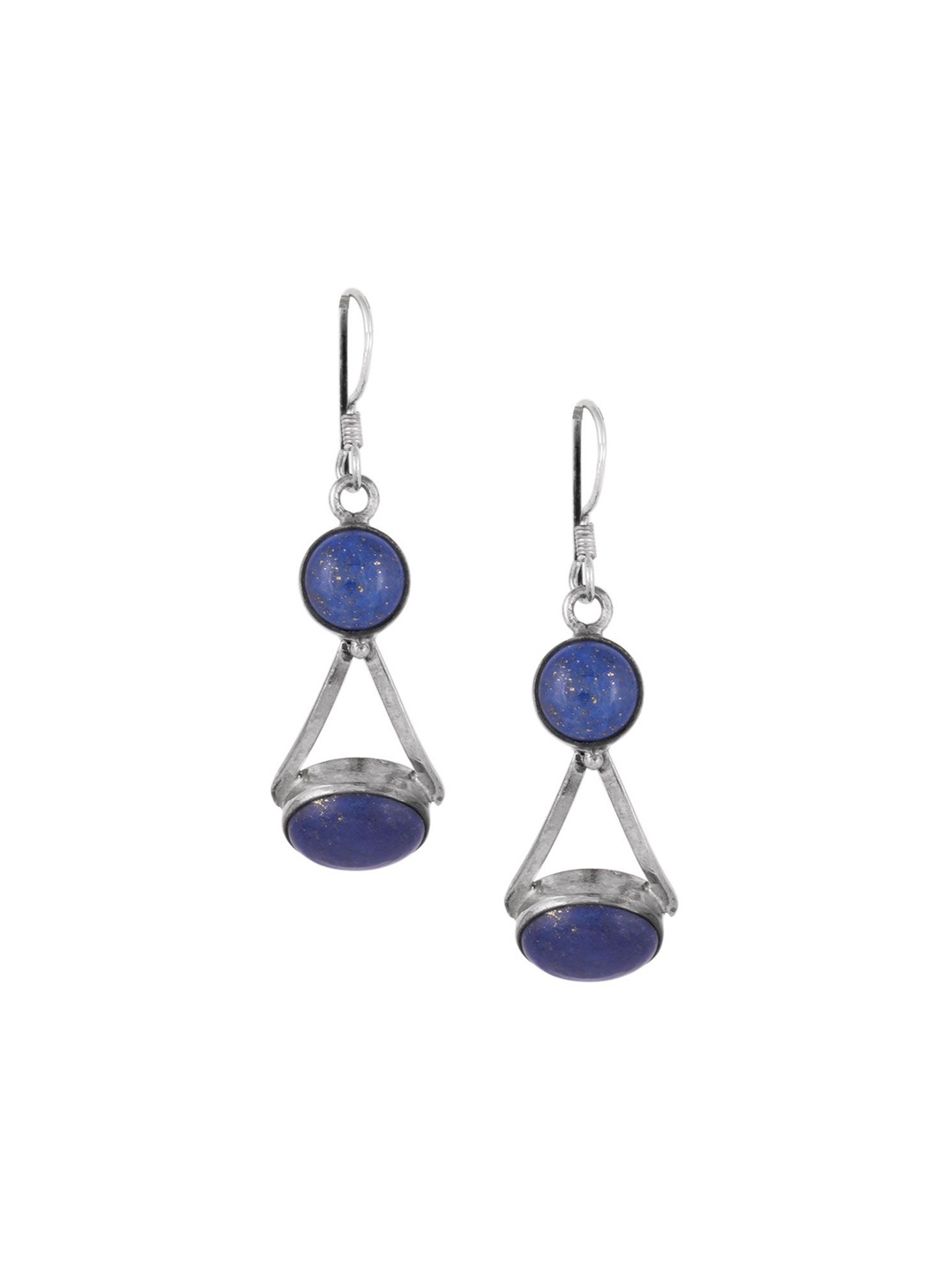 

Indianshelf 92.5 Sterling Silver Contemporary Drop Earrings