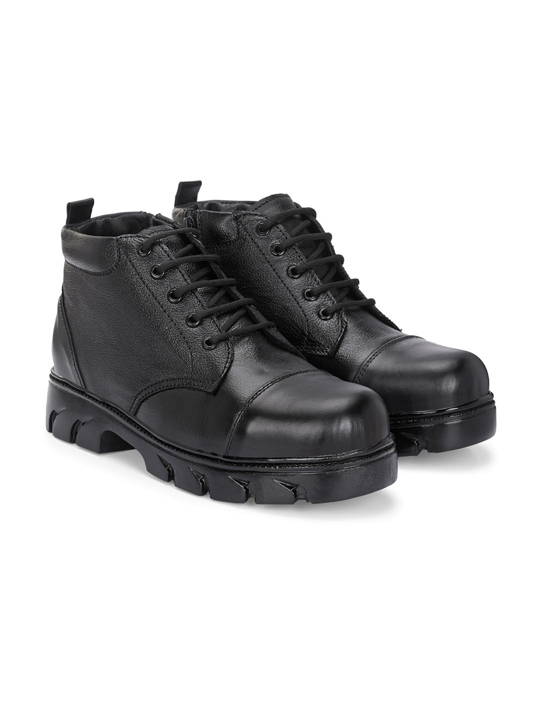

SHOE DAY Men Textured Casual Regular Boots, Black