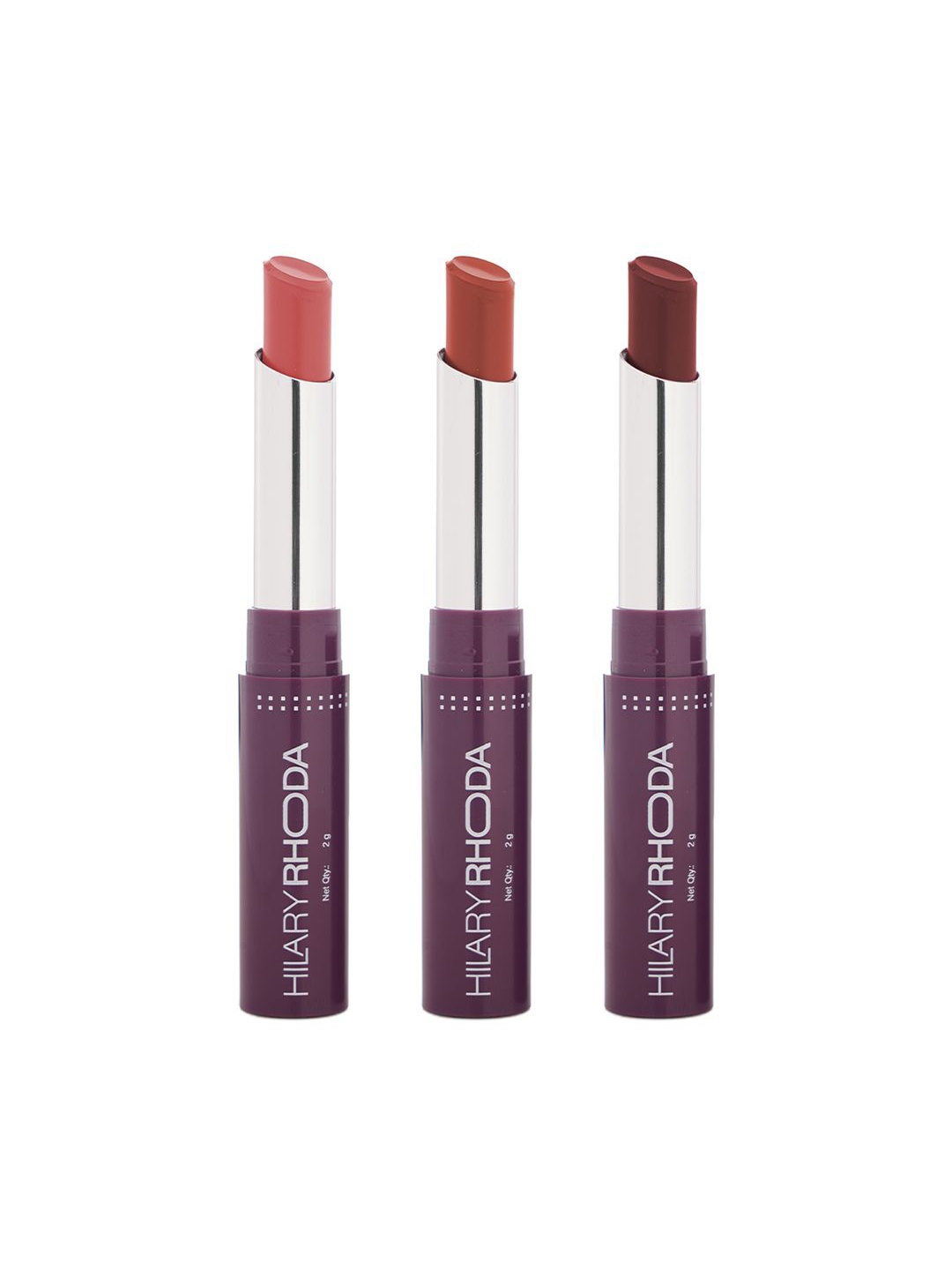 

Hilary Rhoda 3-Pc Pro Matte BFF Trio Lipstick- 2g Each Nude Rose- Nude Brown- Nude Mouve