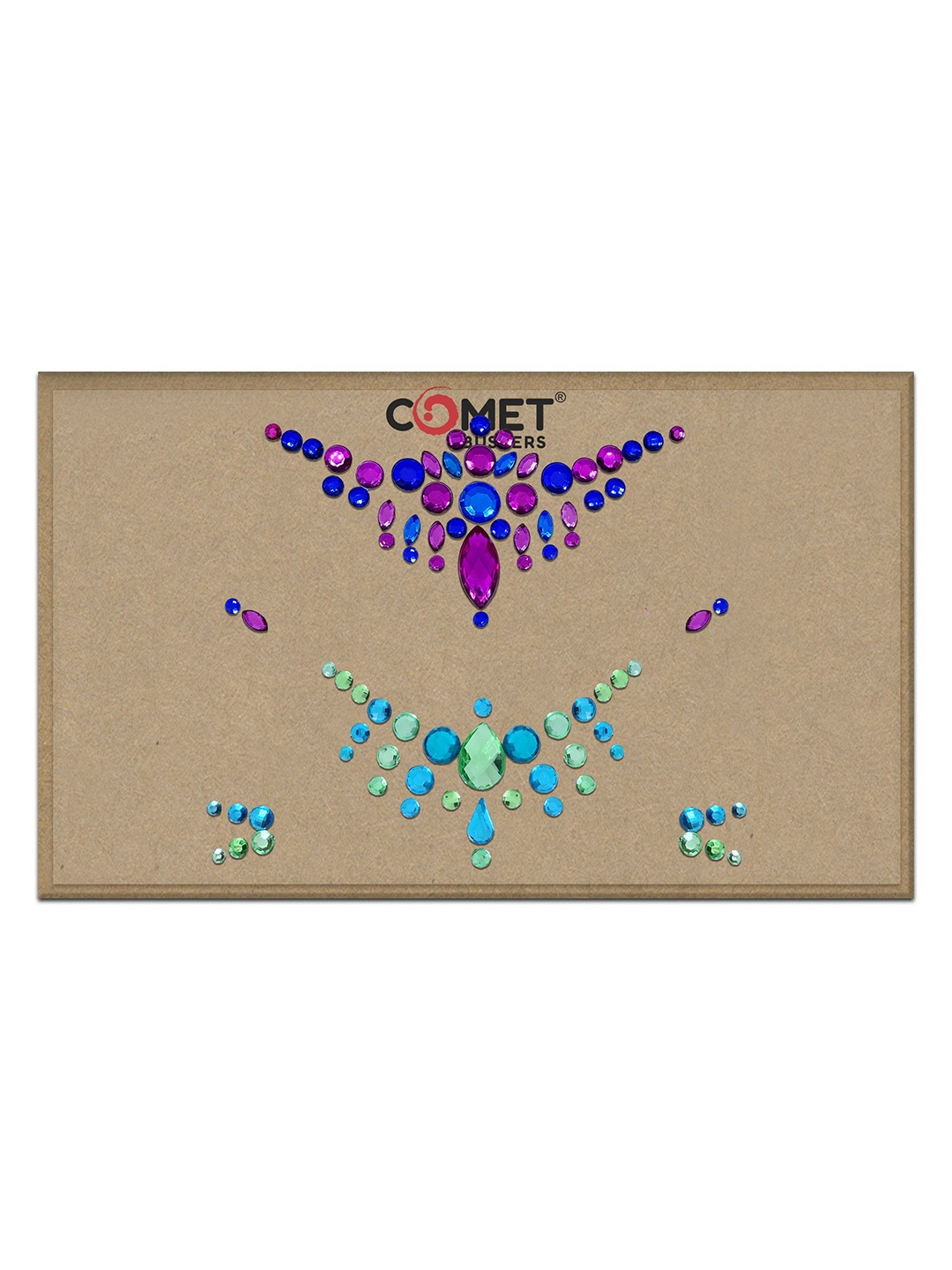 

Comet Busters Face Jewels Temporary Sticker Bindi, Multi
