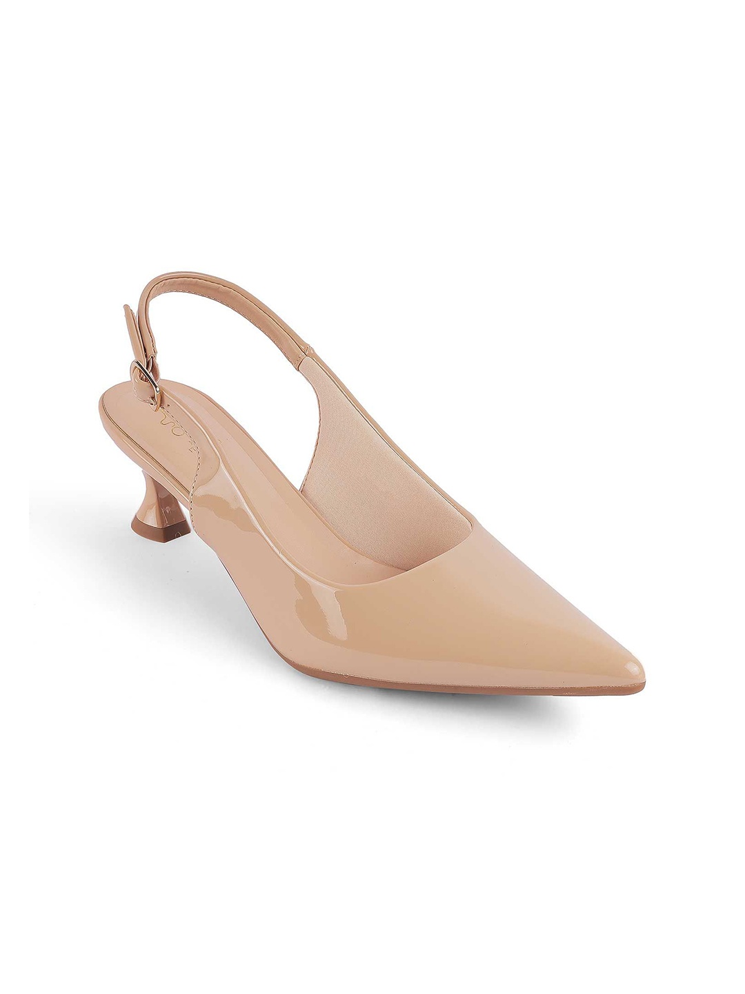

Tresmode Women Work Slim Heeled Pumps, Beige