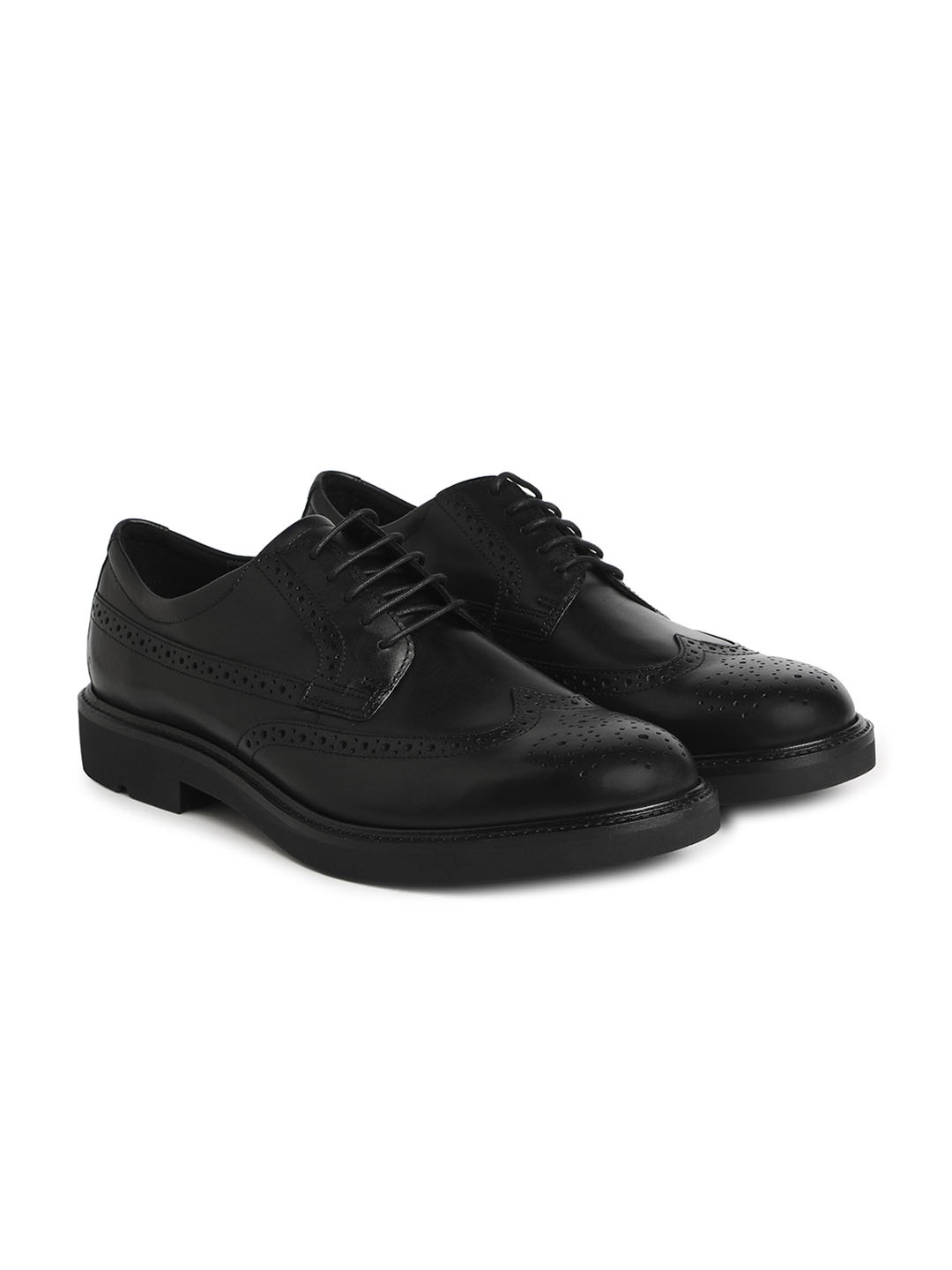 

ECCO Men Metropole London Textured Formal Brogues, Black