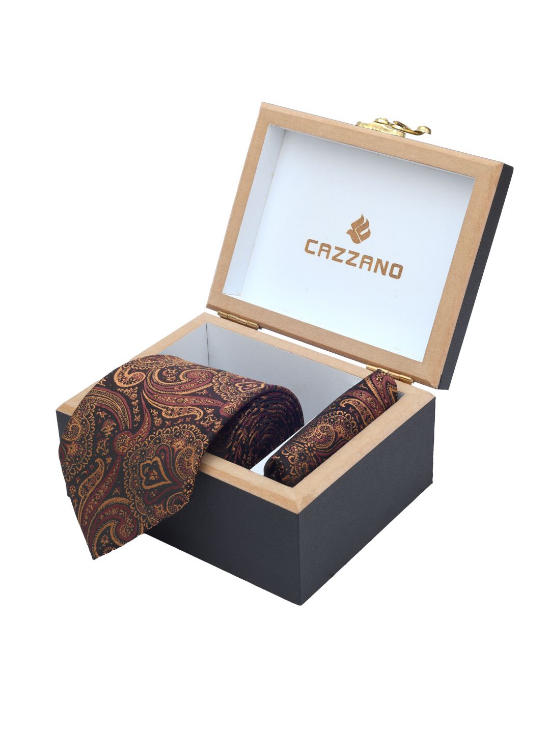 

Cazzano Men Accessory Gift Set of, Brown