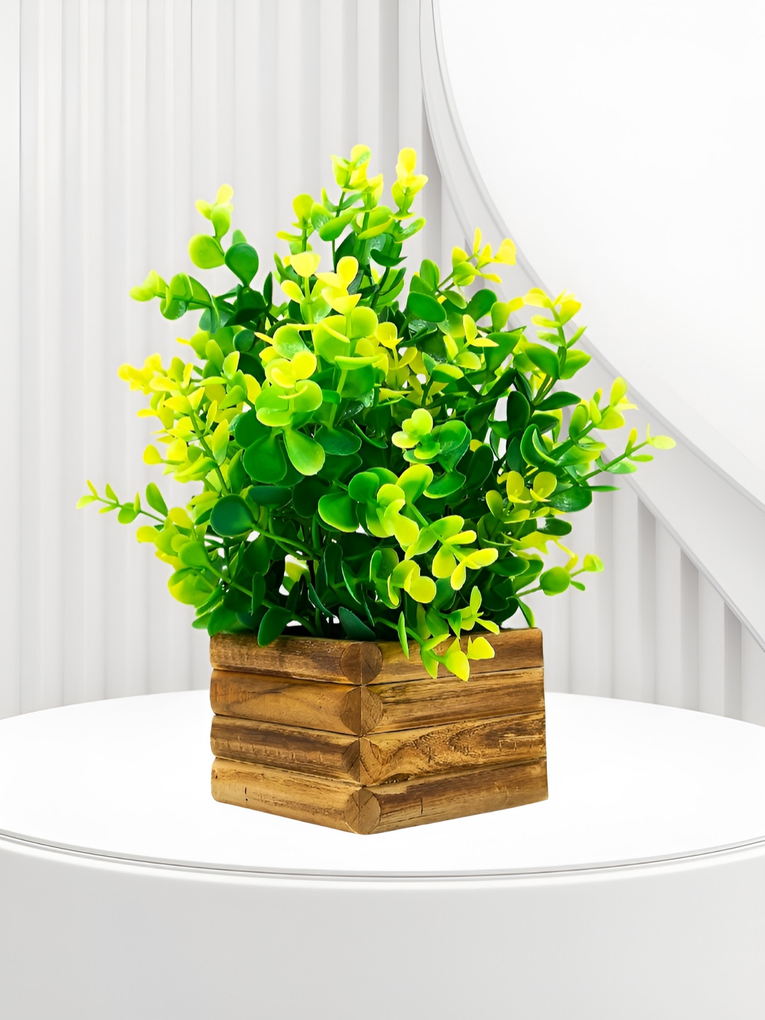 

fancy mart Yellow 1 Pieces Artificial Plant With Pot