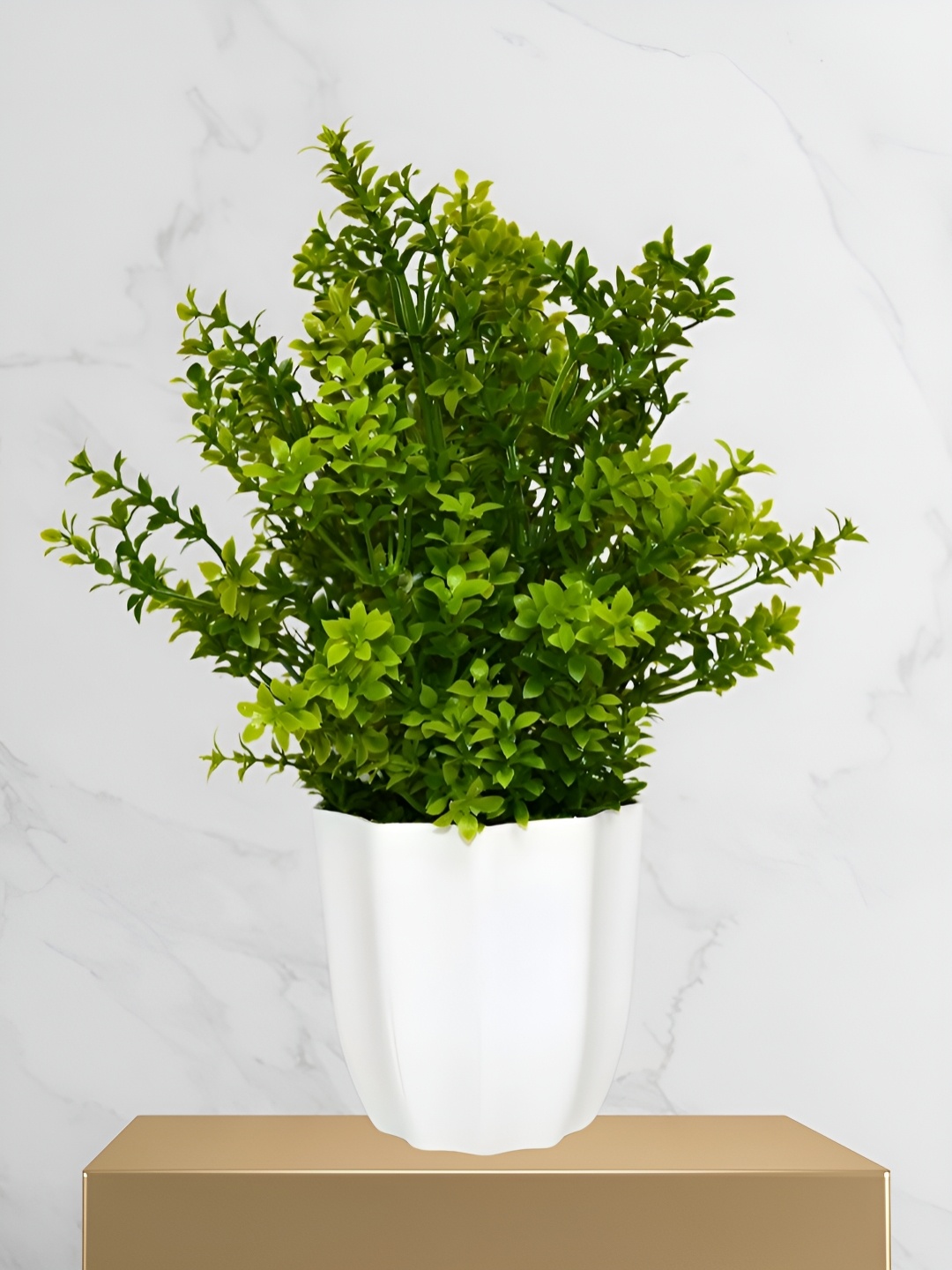 

fancy mart Green 1 Pieces Artificial Plant With Pot