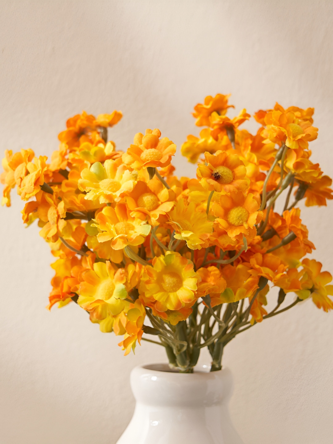 

Home Centre Orange Colored Dahlia Artificial Flowers