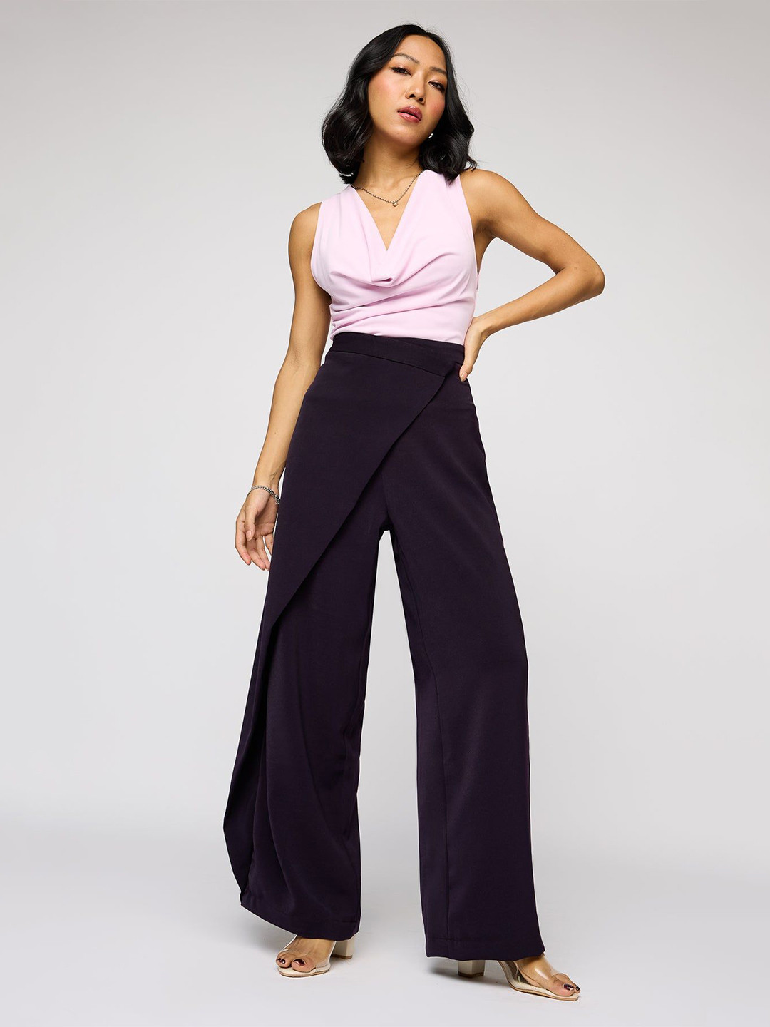 

FREAKINS Women Pareo Korean Pant, Black