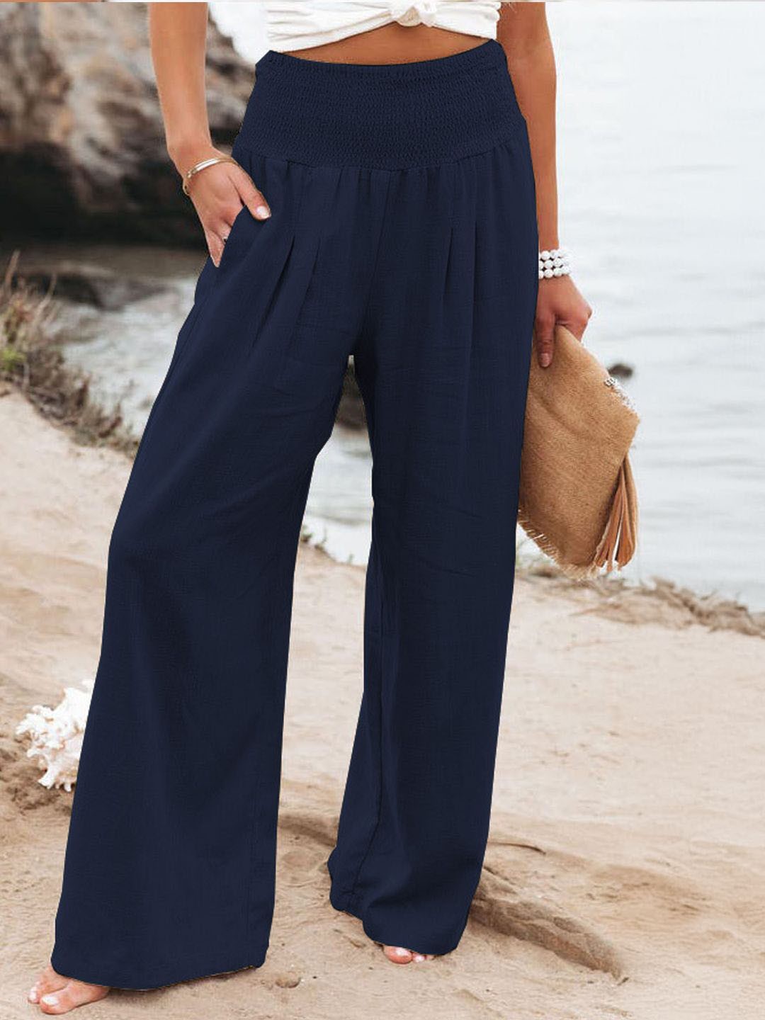 

StyleCast Women Navy Blue Regular Fit Trousers
