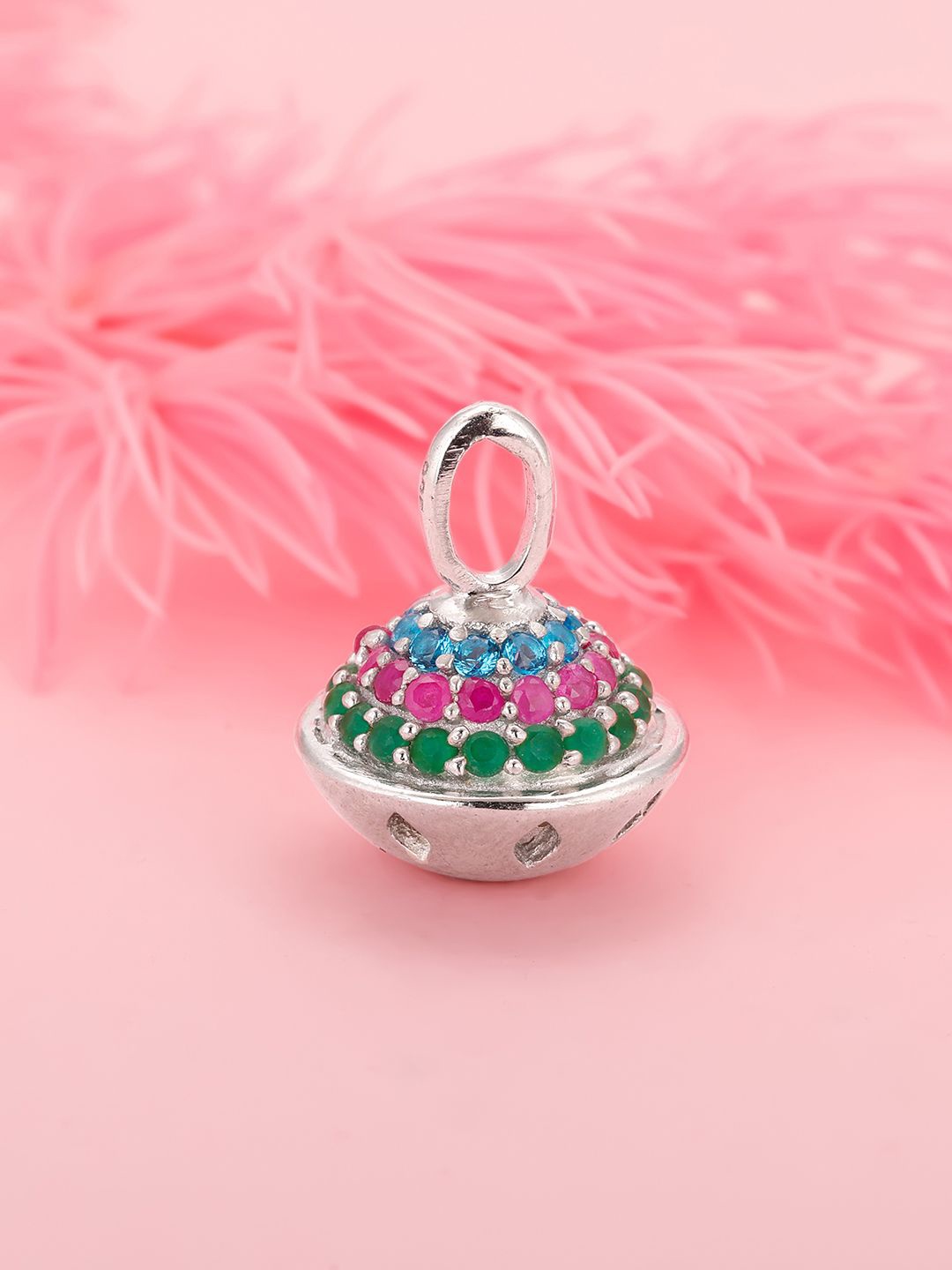 

GIVA 925 Sterling Silver Stone Studded Cheerful Colours Pendant