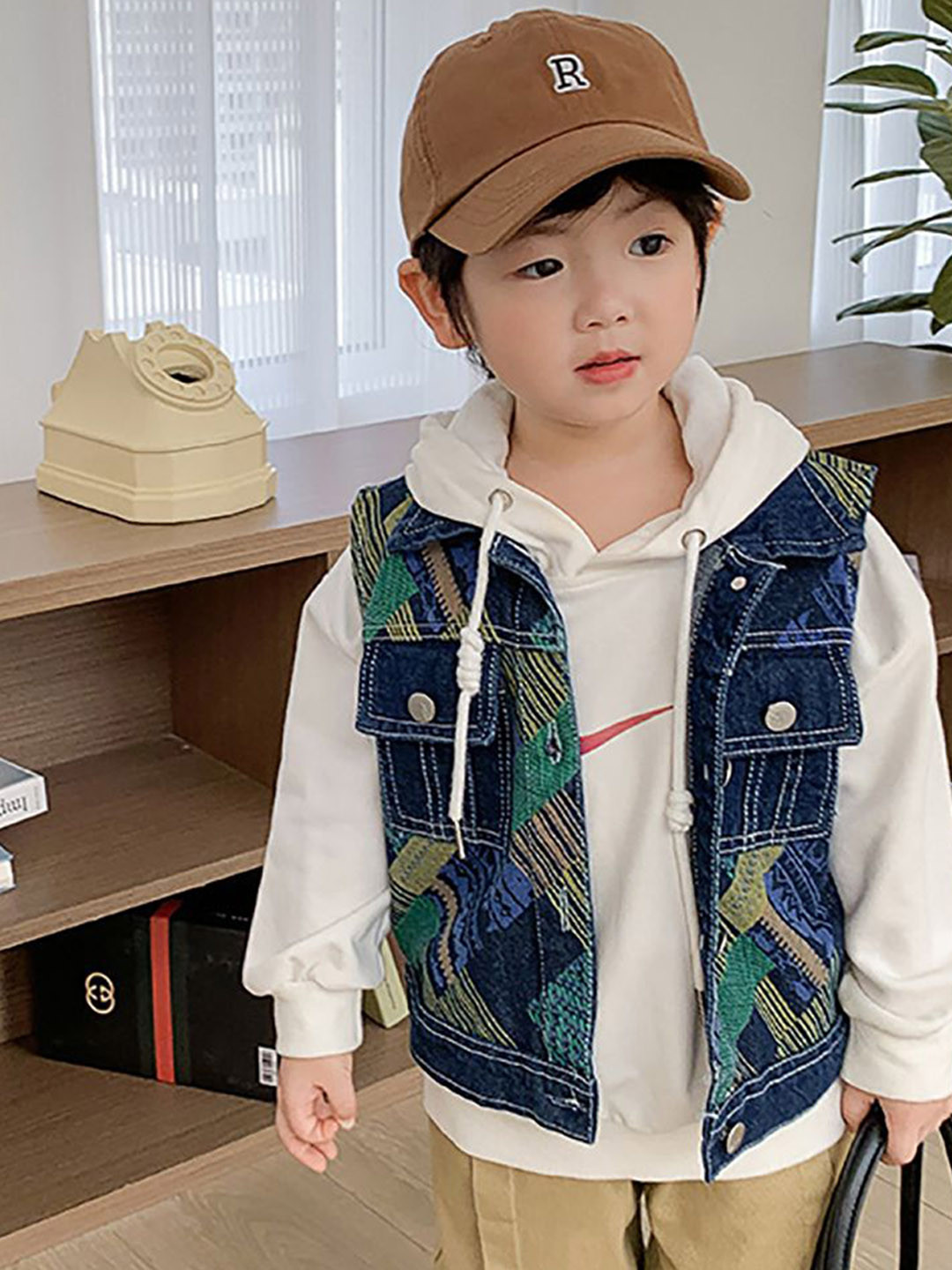 

StyleCast x Revolte Boys Longline Outdoor Denim Jacket, Blue