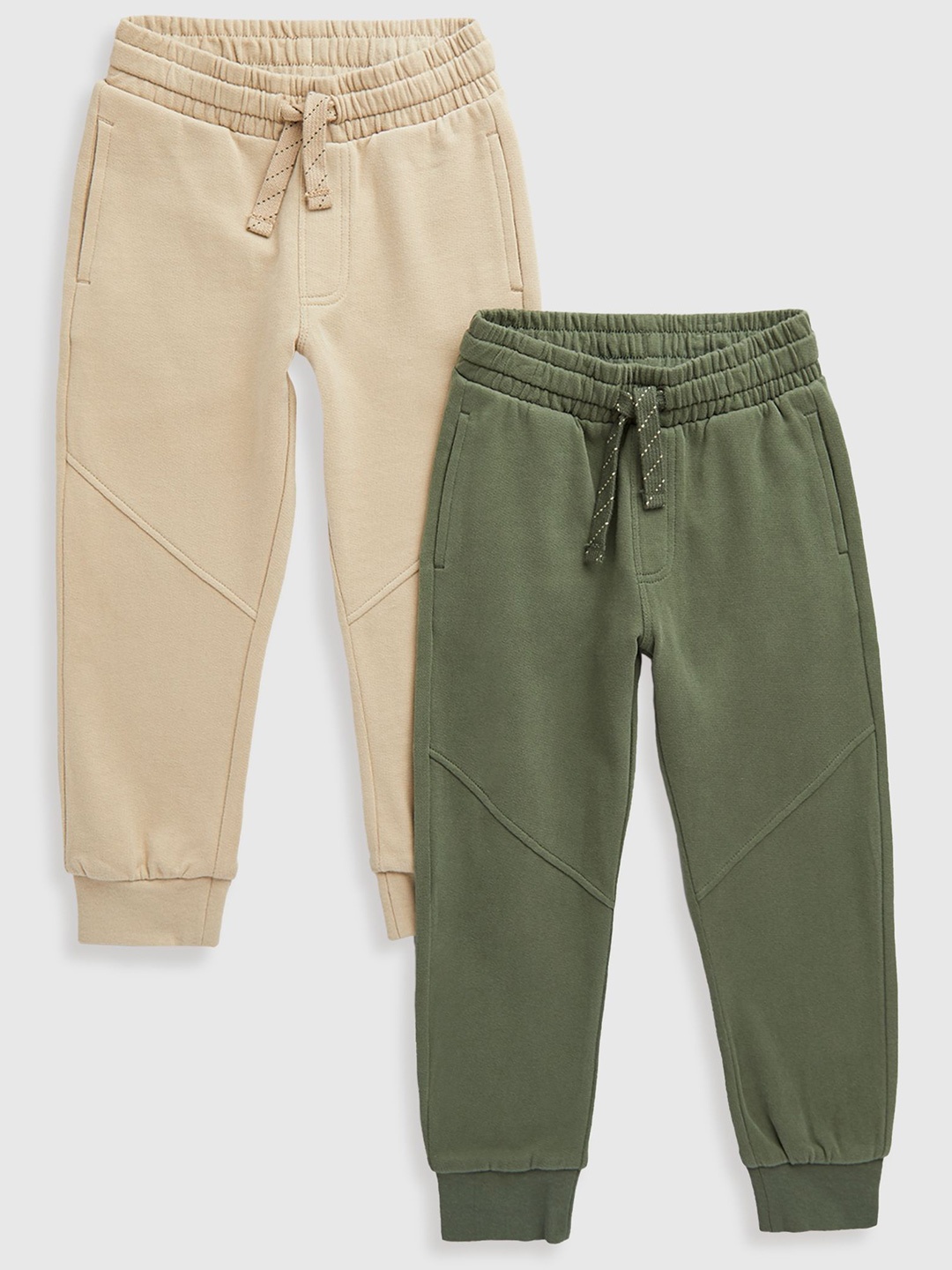 

mothercare Boys Solid Smart Joggers Trousers, Khaki