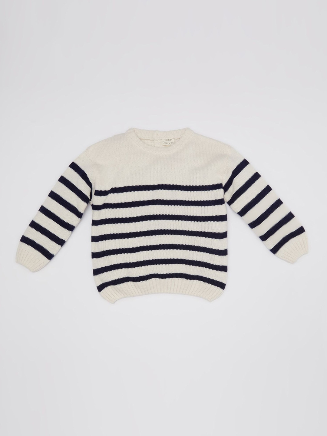 

DeFacto Boys Striped Pullover, White