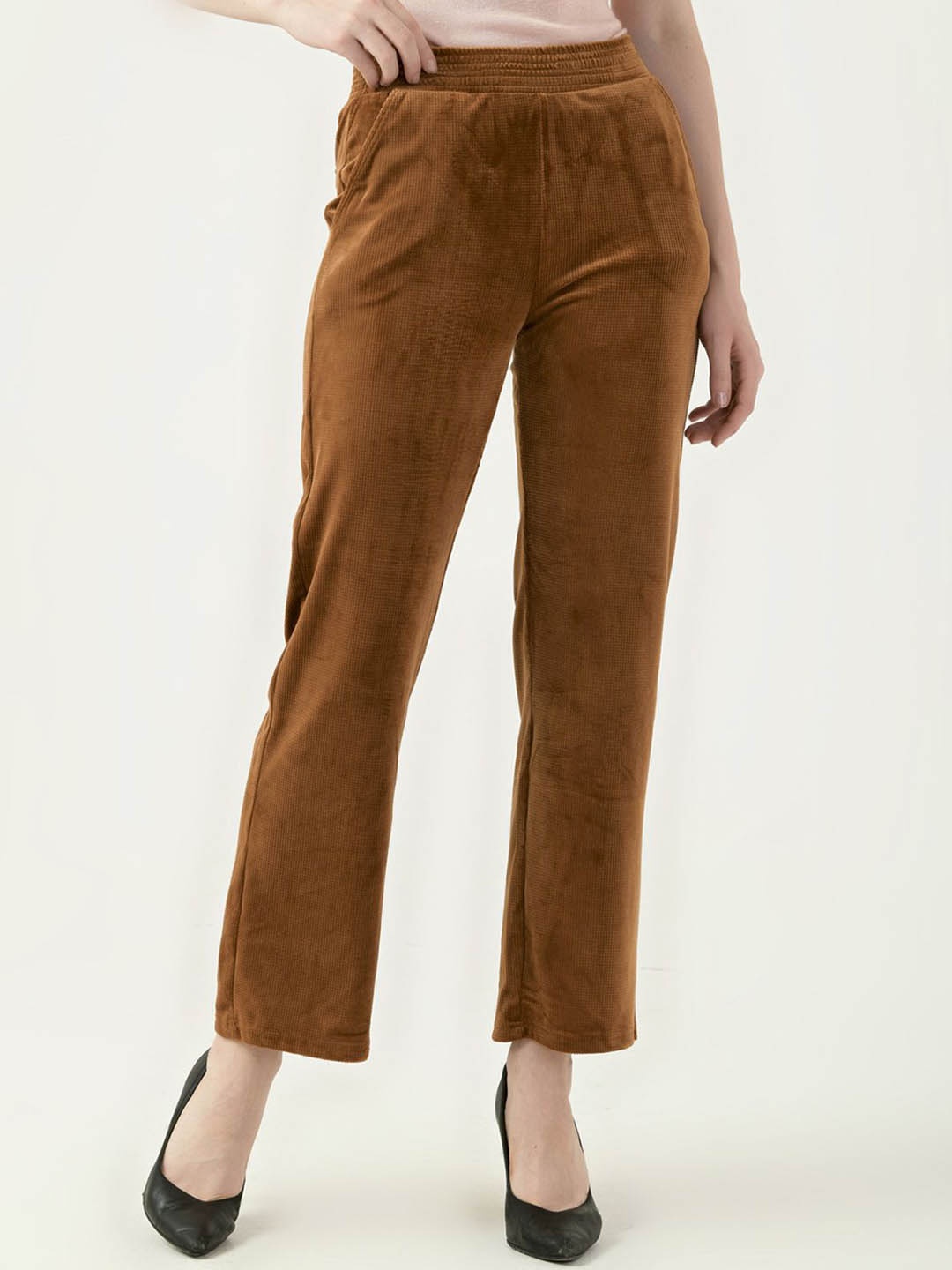 

Albion By CnM Women Parallel Casual Trousers, Mustard