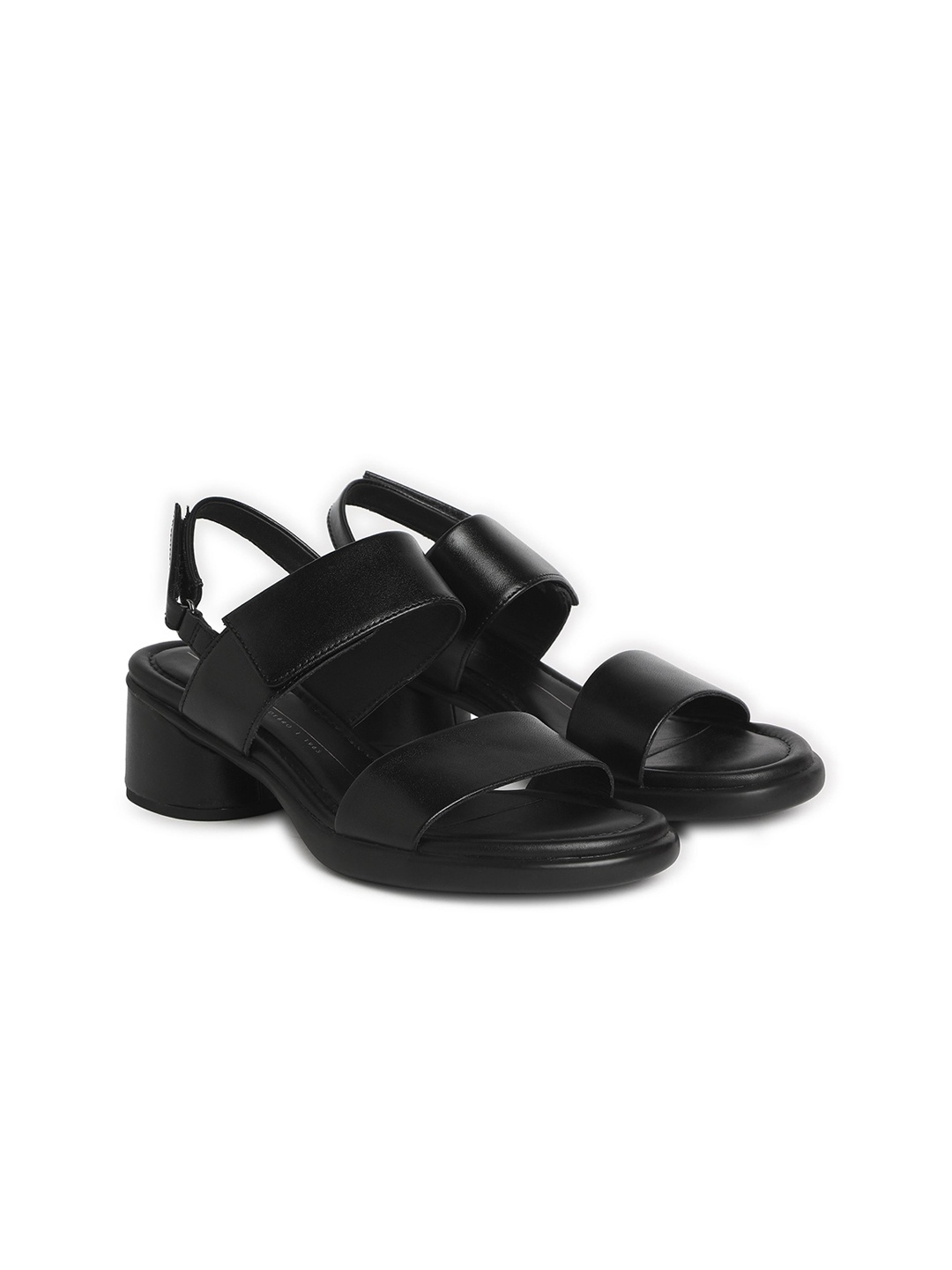 

Ecco Women Sculpted Lx 35 Leather Work Platform Sandals with Buckles, Black