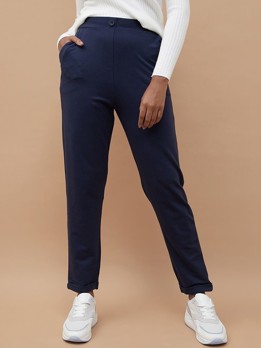 

Fame Forever by Lifestyle Women Chinos Trousers, Blue