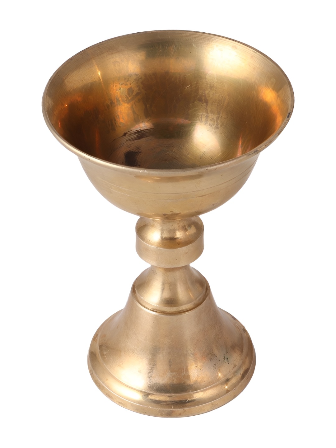 

Indianshelf Gold Toned Textured Brass Pooja Diya