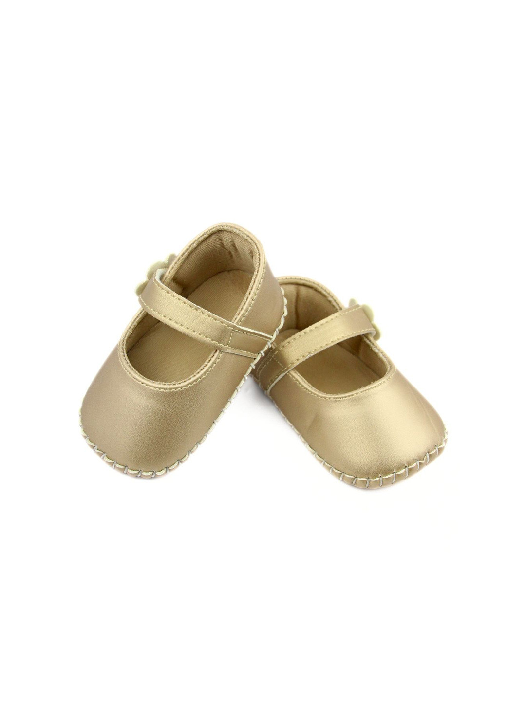 

NESKA MODA Girls Floral Design Booties, Gold