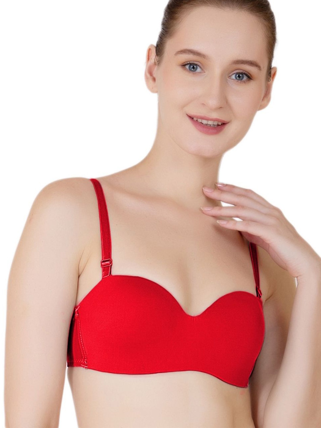 

Luella Women Bra Medium Coverage Underwired Lightly Padded, Red