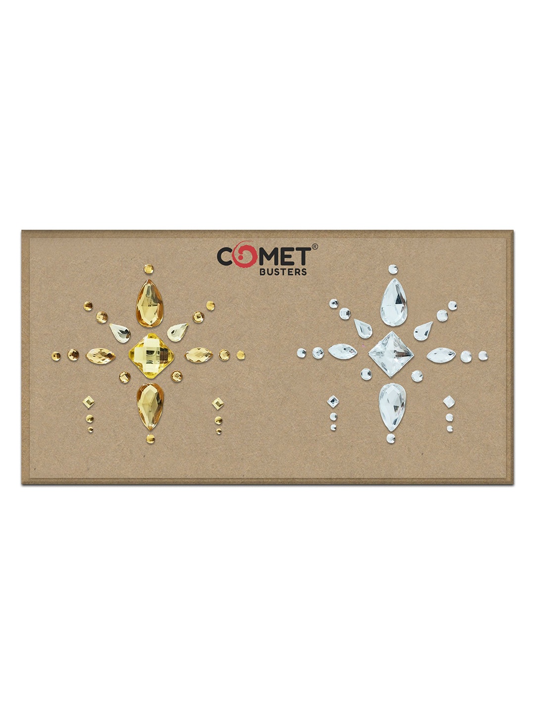 

Comet Busters Rhinestones Temporary Face & Body Jewel Bindi, Gold