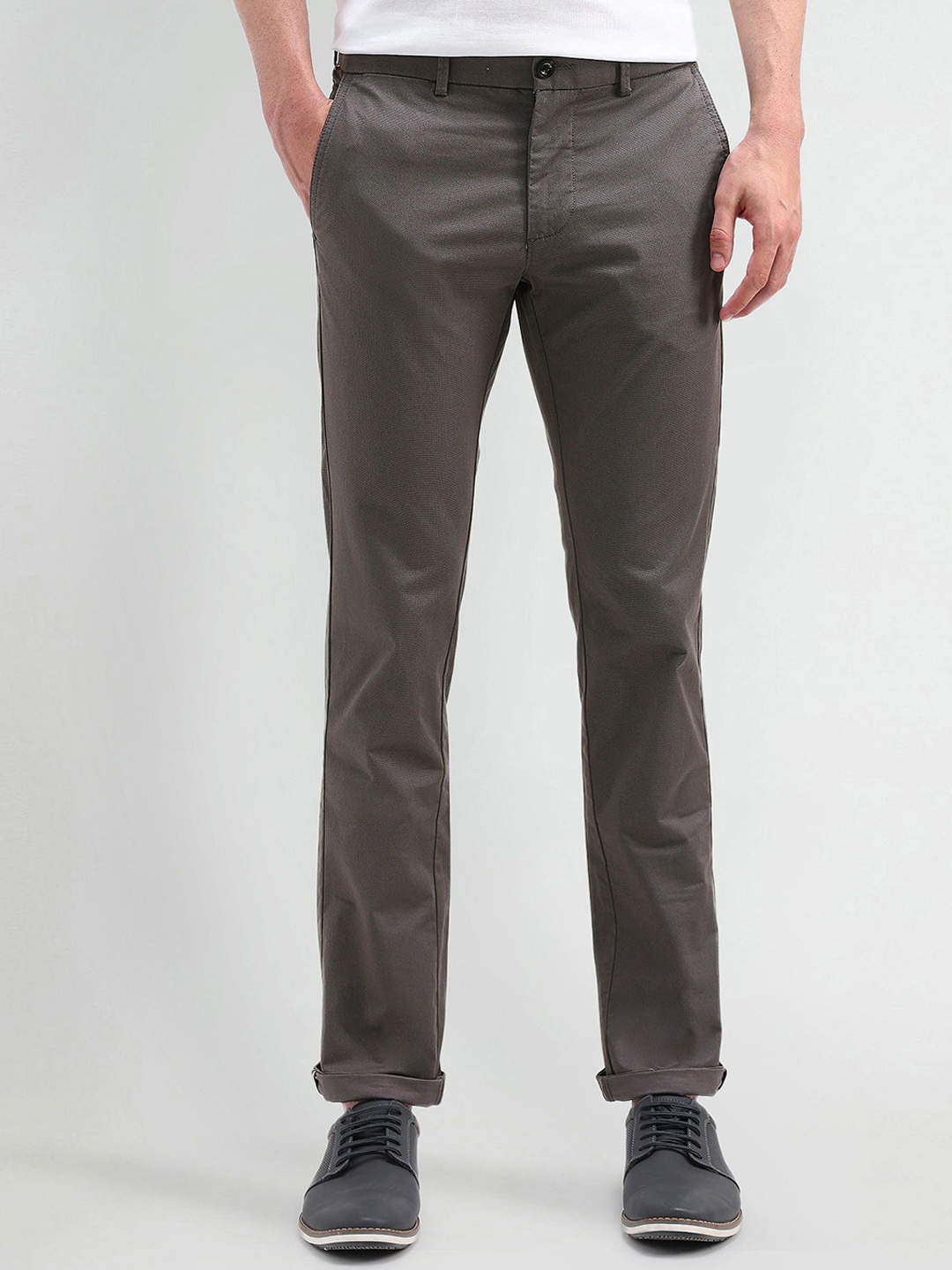 

Arrow Sport Men Urban Slim Slim Fit Trousers, Grey