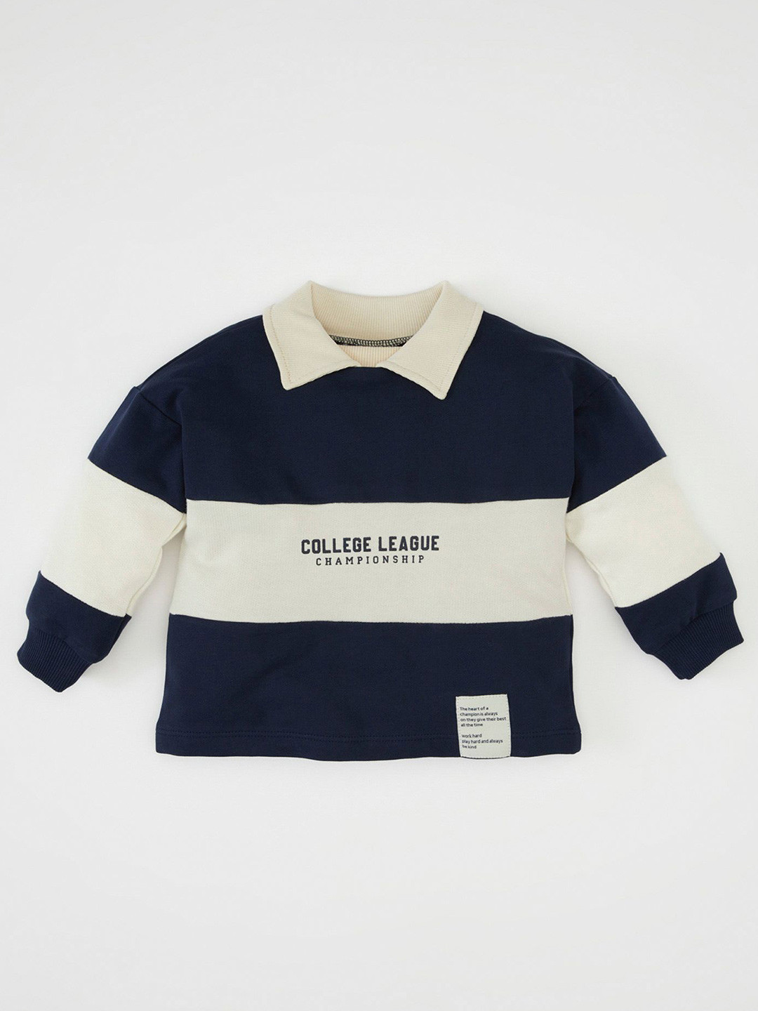 

DeFacto Boys Printed Pullover, Black