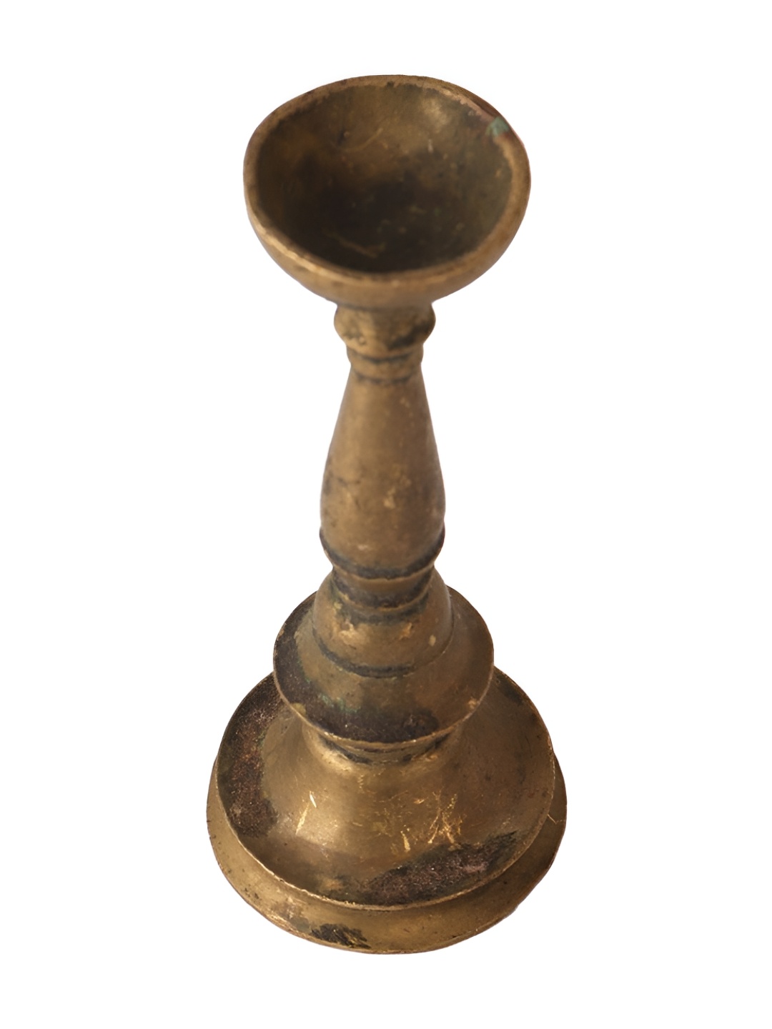 

Indianshelf Bronze-Toned Textured Brass Diya Pooja Essentials