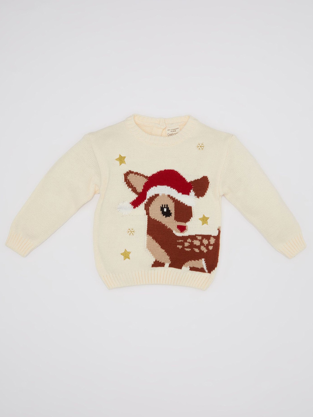 

DeFacto Girls Animal Printed Pullover, Beige