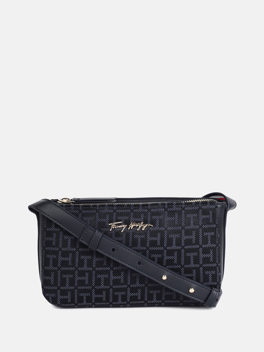 

Tommy Hilfiger PU Structured Sling Bag, Blue