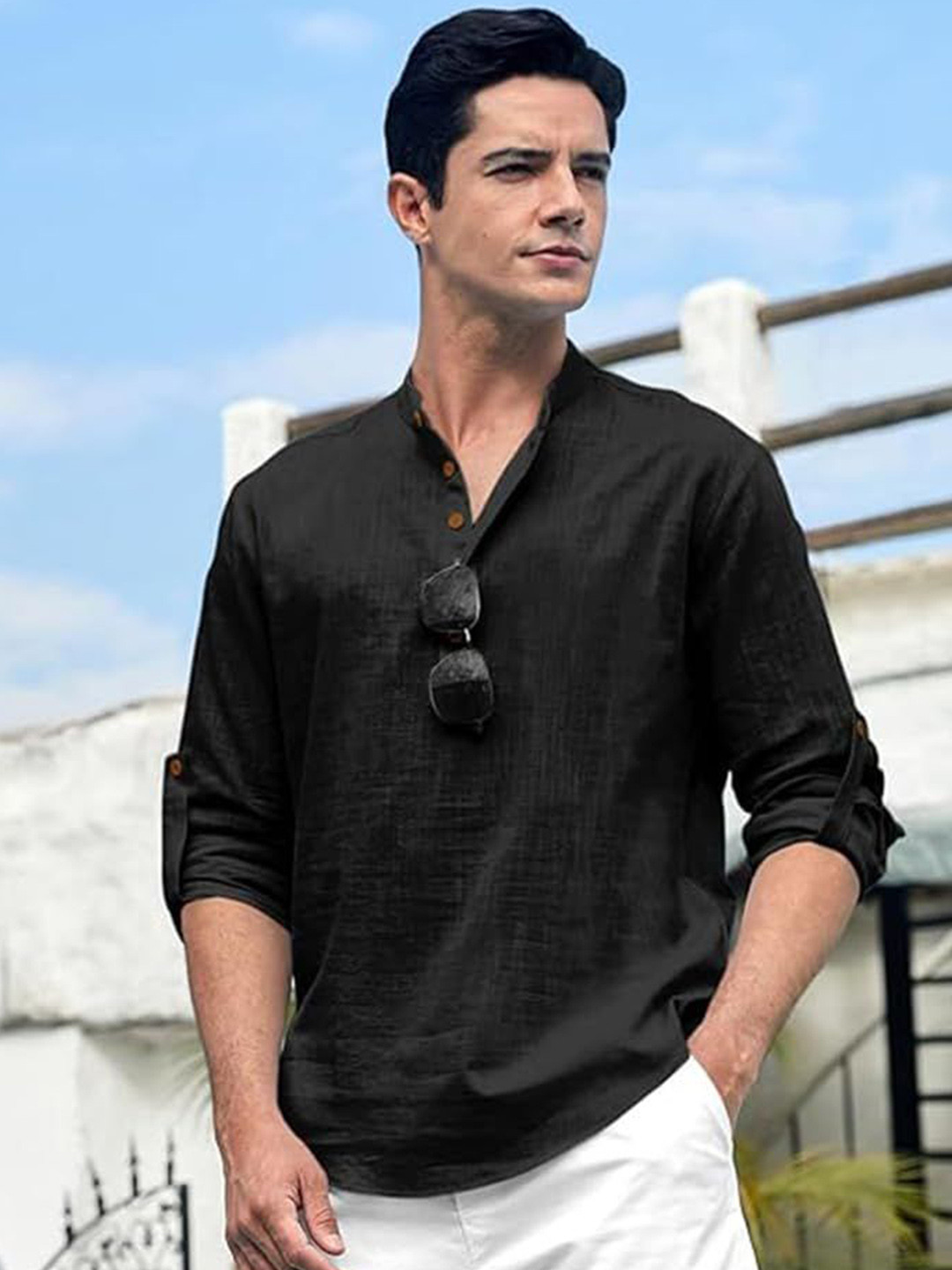 

Vida Loca Men Kurta, Black