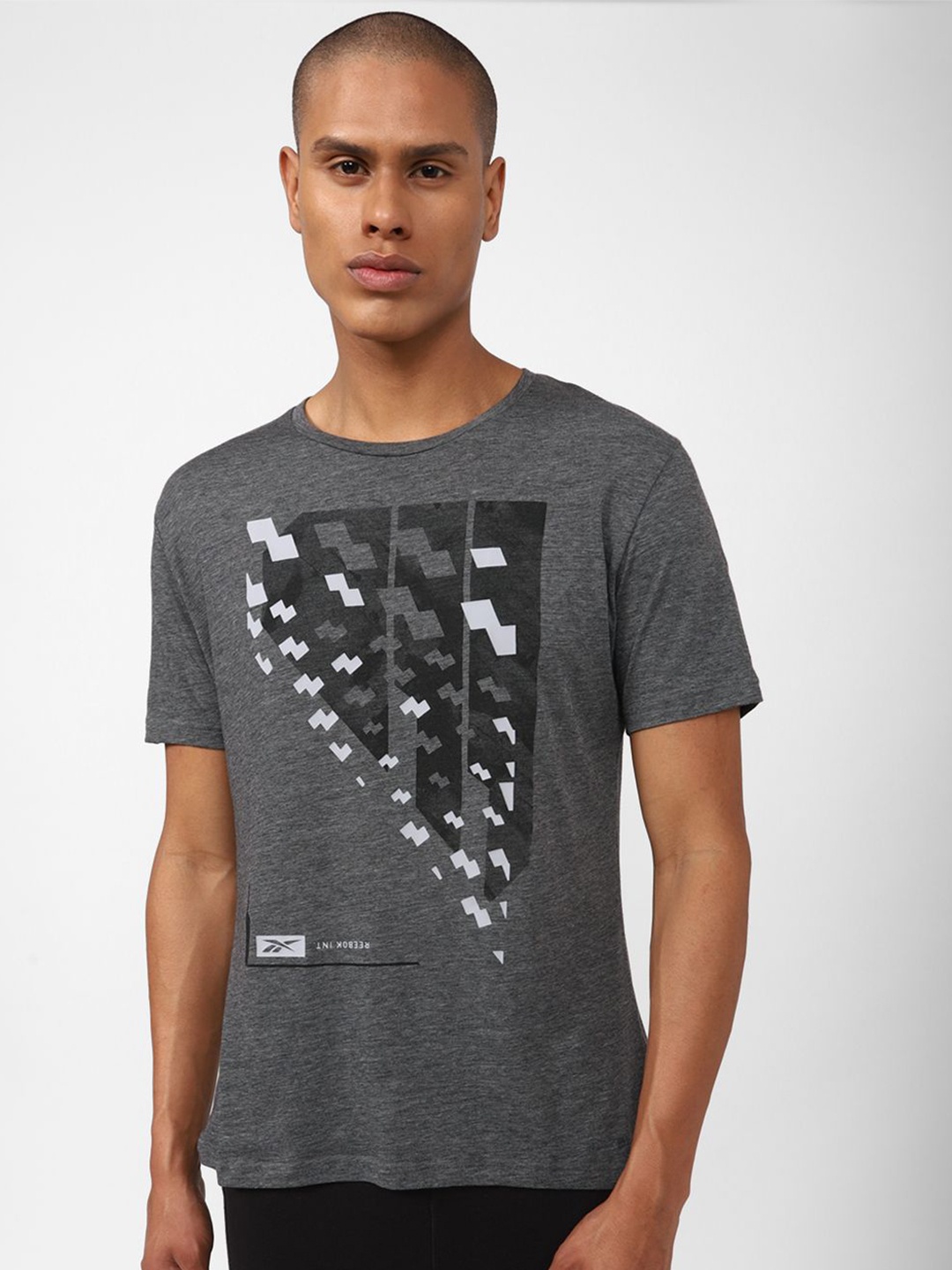 

Reebok TS Activchill SS Printed T-Shirt, Grey