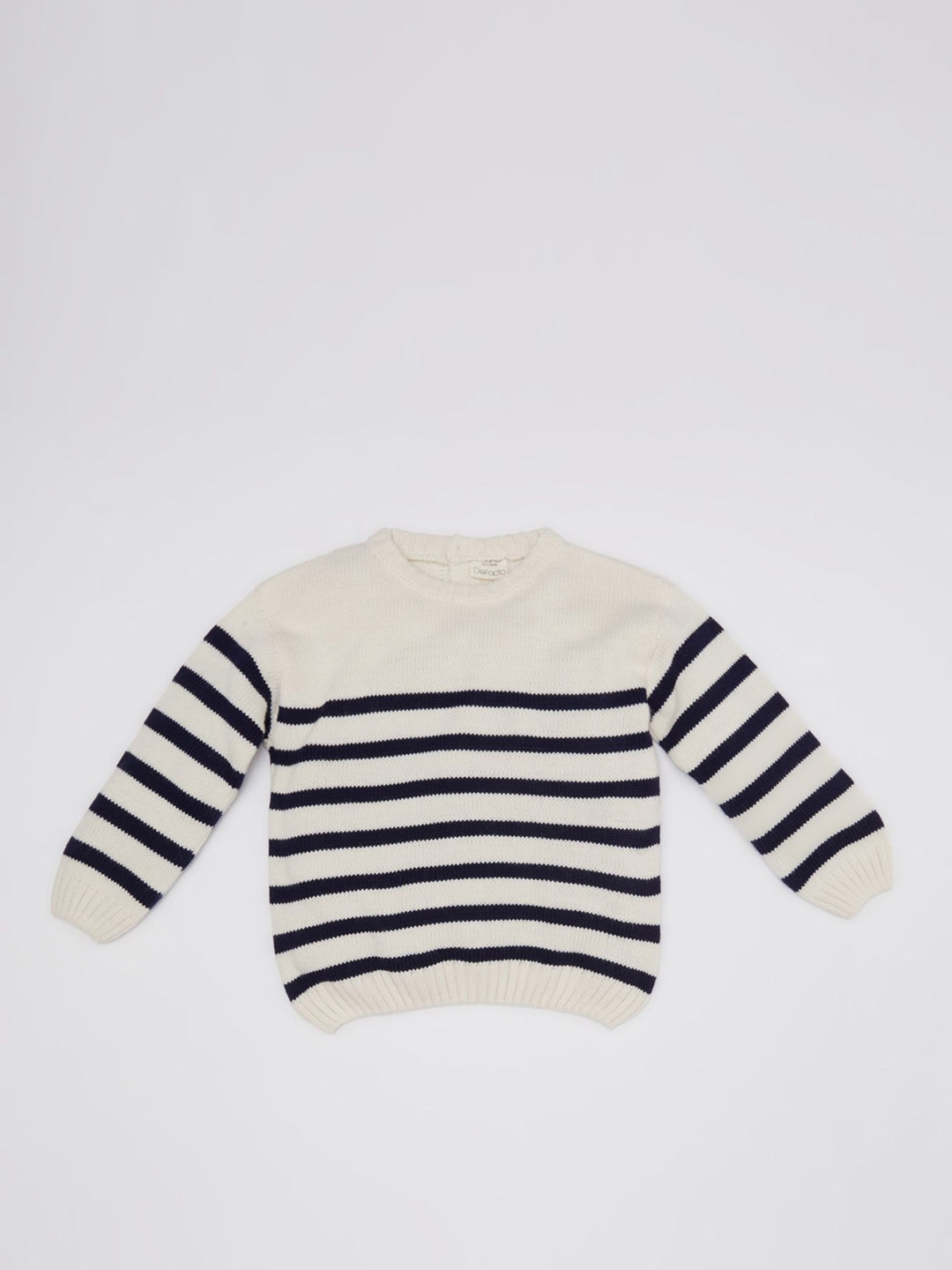 

DeFacto Boys Striped Pullover, White