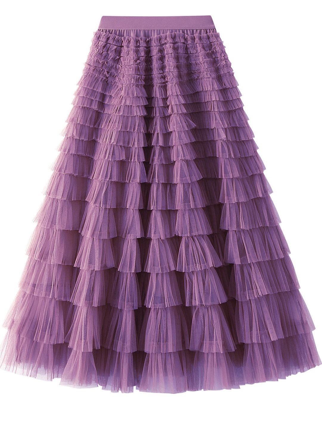 

StyleCast Tiered Layered A-Line Maxi Skirt, Violet