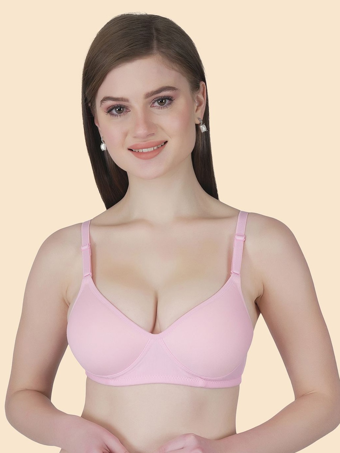 

Joomie Full Coverage Lightly Padded T-Shirt Bra, Pink