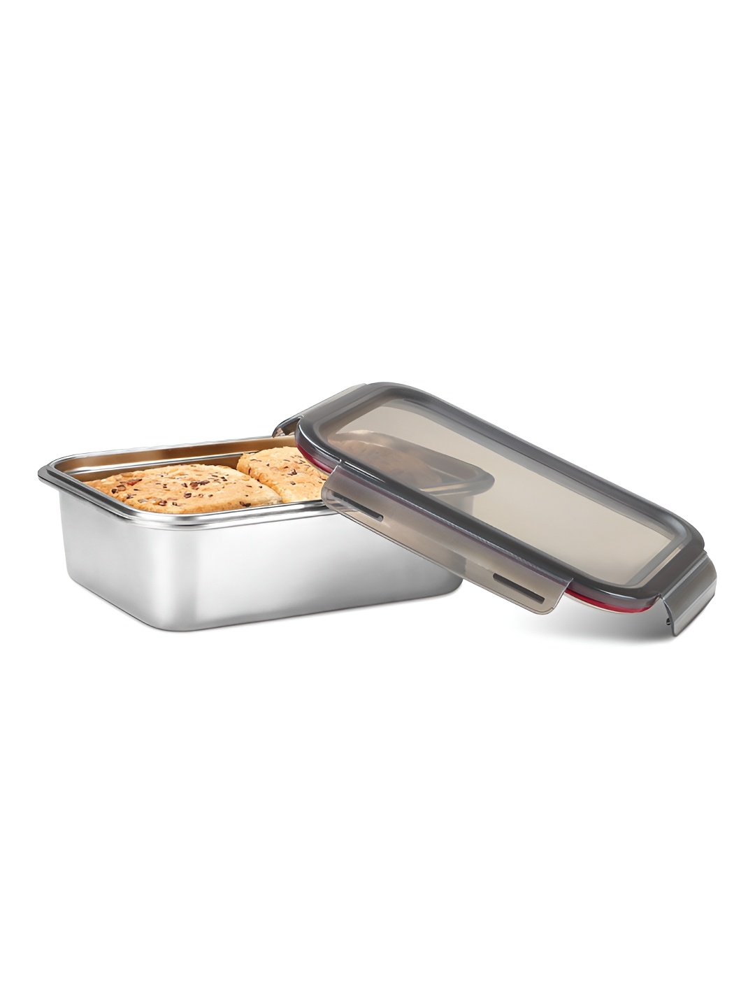 

Milton Lock and Store Rectangular 2300 Stainless Steel Container with Clip Lock Lid 2.3L, Silver