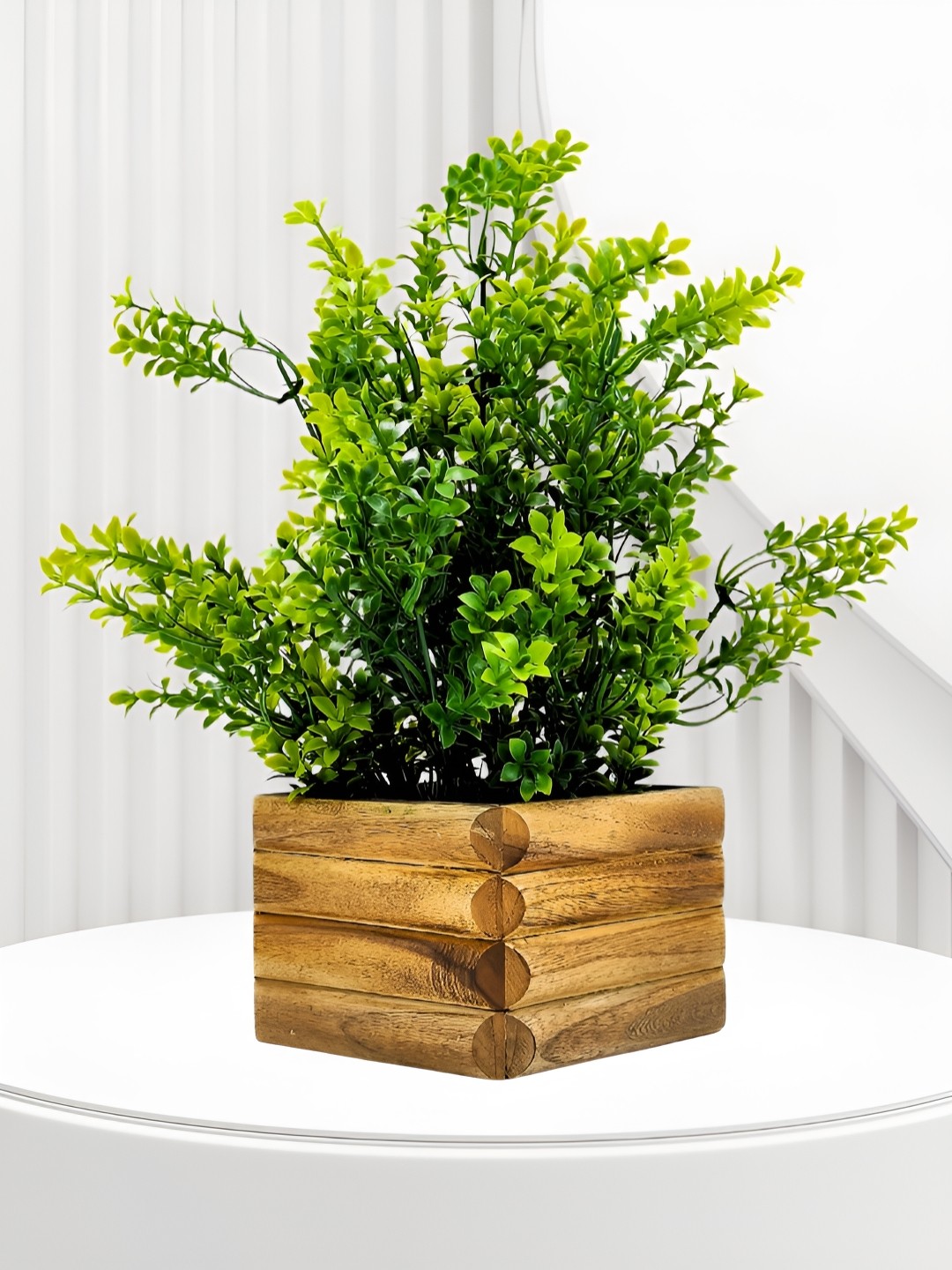 

fancy mart Green 1 Pieces Artificial Plant With Pot